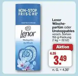 Famila Nord Ost Lenor Wäscheparfüm oder Unstoppables Angebot