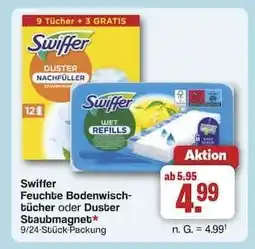 Famila Nord Ost Swiffer Feuchte Bodenwischtücher oder Duster Staubmagnet Angebot