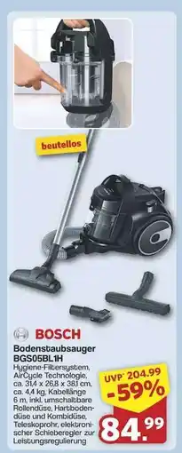 Famila Nord Ost BOSCH Bodenstaubsauger BGS05BLH Angebot
