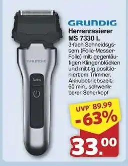 Famila Nord Ost GRUNDIG Herrenrasierer MS 7330 L Angebot
