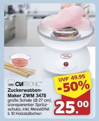 Famila Nord Ost Zuckerwatten-Maker ZWM 3478 Angebot