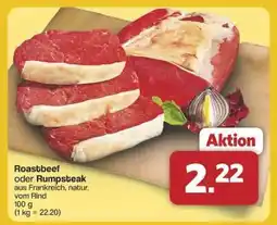 Famila Nord Ost Roastbeef oder Rumpsteak Angebot