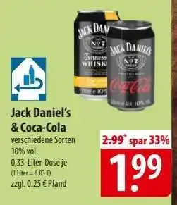 Famila Nord Ost Jack Daniel’s & Coca-Cola Angebot