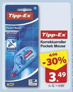 Famila Nord Ost Tipp-Ex Korrekturroller Pocket Mouse Angebot