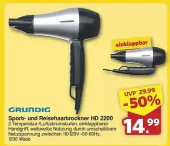 Famila Nord Ost Grundig Sport- und Reisehaartrockner HD 2200 Angebot