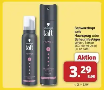 Famila Nord Ost Schwarzkopf Taft Haarspray oder Schaumfestiger Angebot