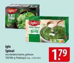 Famila Nord Ost Iglo Spinat Angebot