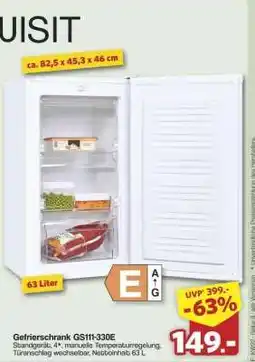 Famila Nord Ost Gefrierschrank GS111-330E Angebot