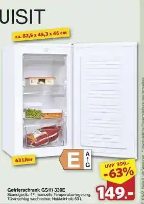 Famila Nord Ost Gefrierschrank GS111-330E Angebot