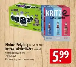 Famila Nord Ost Kleiner Feigling oder Kritze Lakritzlikör Angebot
