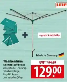 Famila Nord Ost Wäscheschirm Linomatic 500 deluxe Angebot