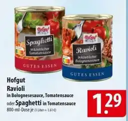 Famila Nord Ost Hofgut Ravioli oder Spaghetti Angebot