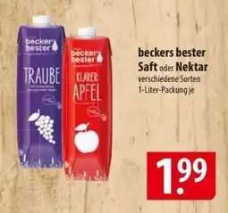 Famila Nord Ost beckers bester Saft oder Nektar Angebot