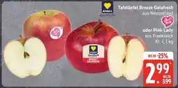 Edeka Tafeläpfel Breeze Galafresh oder Pink Lady Angebot