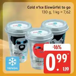 Edeka Cold n‘Ice Eiswürfel to go Angebot