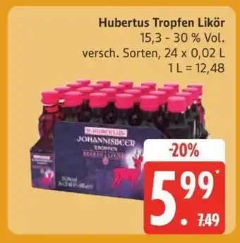 Edeka Hubertus Tropfen Likör Angebot