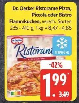 Edeka Dr. Oetker Ristorante Pizza, Piccola oder Bistro Flammkuchen Angebot