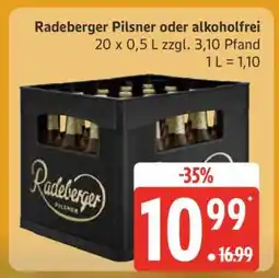 Edeka RADEBERGER Pilsner oder Alkoholfrei Angebot