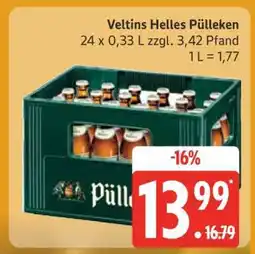 Edeka Veltins Helles Pülleken Angebot