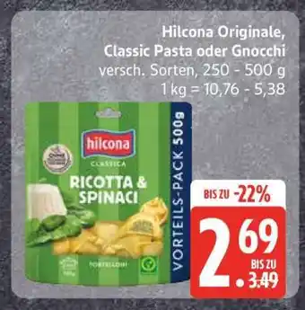 Edeka Hilcona Originale, Classic Pasta oder Gnocchi Angebot