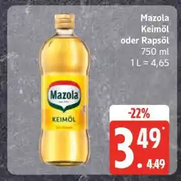 Edeka Mazola Keimöl oder Rapsöl Angebot