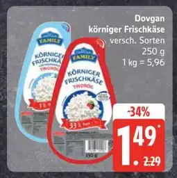 Edeka Dovgan körniger Frischkäse Angebot