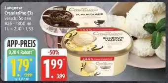 Edeka Langnese Cremissimo Eis Angebot