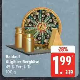 Edeka Baldauf Allgäuer Bergkäse Angebot