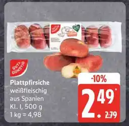 Edeka Plattpfirsiche weißfleischig Angebot