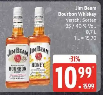 Edeka Jim Beam Bourbon-Whiskey Angebot
