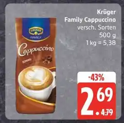 Edeka KRÜGER Family-Cappuccino Angebot