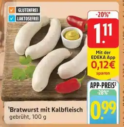 Edeka Bratwurst mit Kalbfleisch Angebot