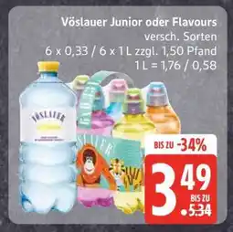 Edeka Vöslauer Junior oder Flavours Angebot