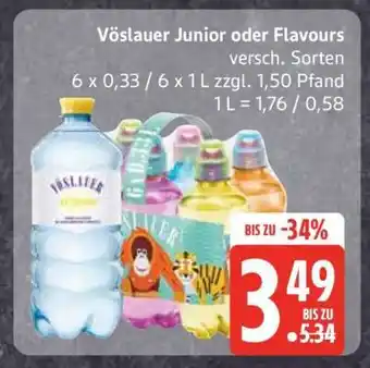 Edeka Vöslauer Junior oder Flavours Angebot