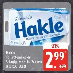 Edeka Hakle Toilettenpapier Angebot