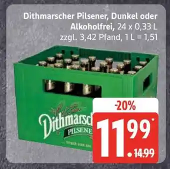 Edeka Dithmarscher Pilsener, Dunkel oder Alkoholfrei Angebot
