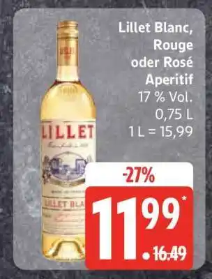 Edeka Lillet Blanc, Rouge oder Rosé Aperitif Angebot