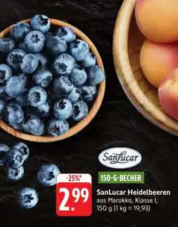 Edeka SanLucar Heidelbeeren Angebot