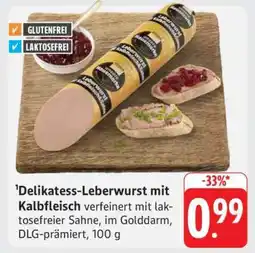 Edeka Delikatess-Leberwurst mit Kalbfleisch Angebot