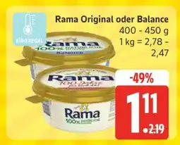 Edeka Rama Original oder Balance Angebot