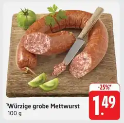 Edeka Würzige grobe Mettwurst Angebot