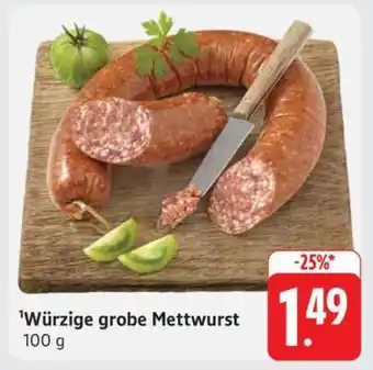 Edeka Würzige grobe Mettwurst Angebot