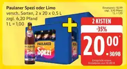 Edeka Paulaner Spezi oder Limo Angebot