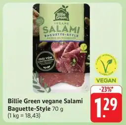 Edeka Billie Green Vegane Salami Baguette-Style Angebot