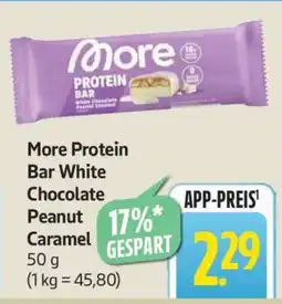 Edeka More Protein Bar White Chocolate Peanut Caramel Angebot