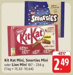 Edeka Kit Kat Mini, Smarties Mini, oder Lion Mini Angebot
