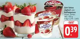 Edeka Zott Sahne Joghurt oder Kaffeegenuss Angebot