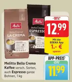 Edeka Melitta Bella Crema Kaffee Angebot