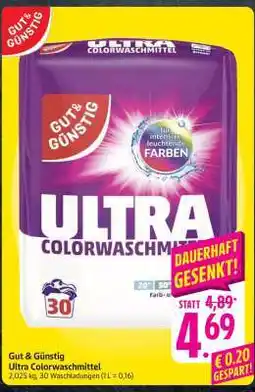 Edeka Gut & Günstig Ultra Colorwaschmittel Angebot