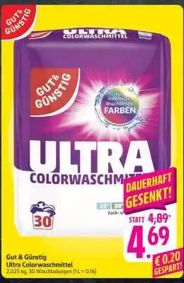 Edeka Gut & Günstig Ultra Colorwaschmittel Angebot